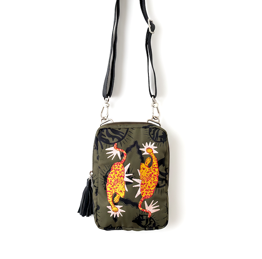 Mini Embroidered cross body sling bag